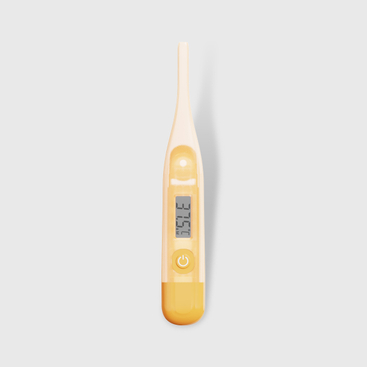 CE MDR ອະນຸມັດເຄື່ອງວັດອຸນຫະພູມ Transparent Digital Rigid Tip Thermometer ສໍາລັບອາການໄຂ້