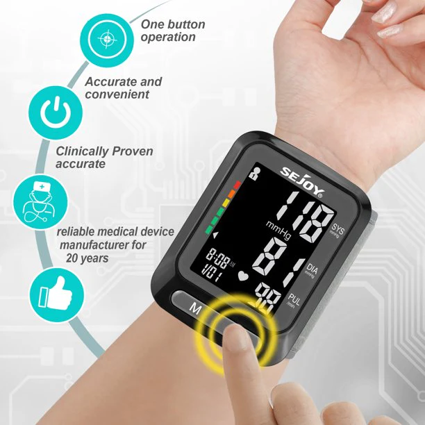 Hur ställer du in datum och tid på en DBP-2253 blodtrycksmätare?