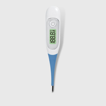 CE MDR apstiprinājuma tūlītējas lasīšanas elektroniskais termometrs mazulim, elastīgs uzgalis ar fona apgaismojumu
