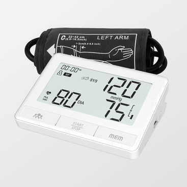 Schválení ESH Funkce EKG Vysoce přesný monitor krevního tlaku s aplikací Bluetooth pro Ios a Android