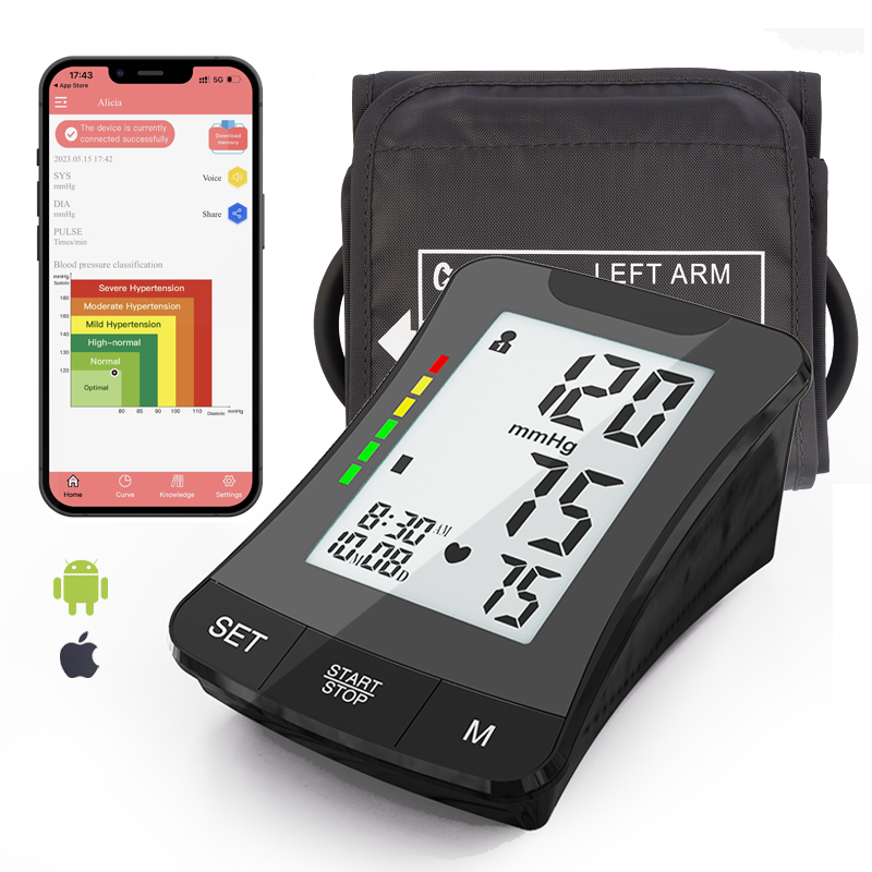 ESH Medical Preċiża Għolja Monitor tal-Pressjoni tad-Demm Bluetooth Tensiometru diġitali