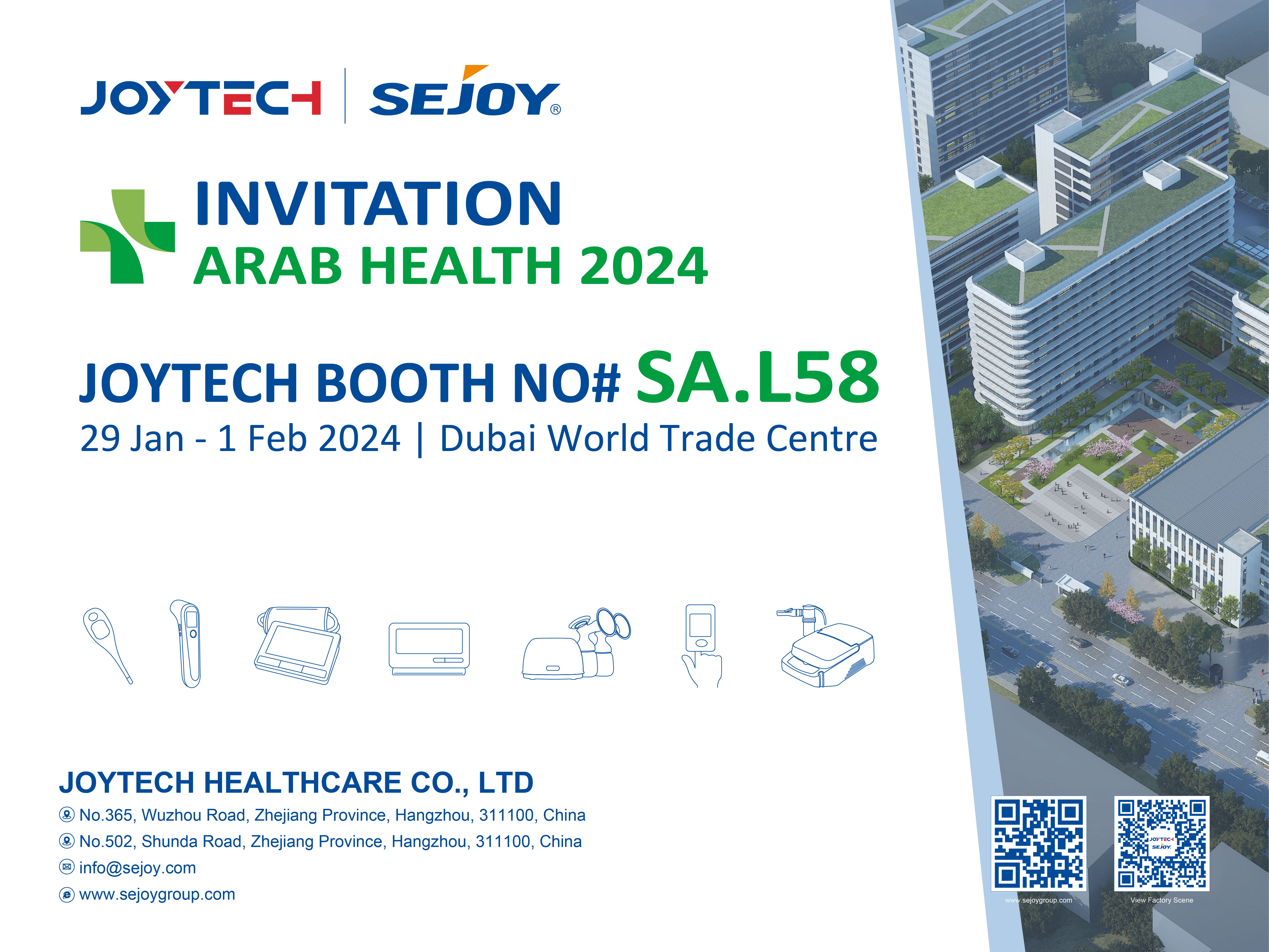 Ontgrendel een gezondere toekomst: sluit je aan bij Joytech op Arab Health 2024!