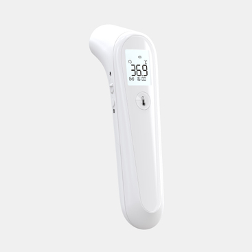 CE MDR Kristal Lapisan LCD Manusa Awak Demam Infrabeureum Dahi Thermometer