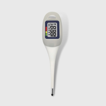 CE MDR disatujuan OEM Sadia badag LCD fléksibel Digital Thermometer kalawan lampu tukang