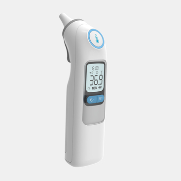 CE MDR Genehmegt Héichgenauegkeet Batteriebetrieb Bluetooth Infrarout Ouer Thermometer fir Heemgebrauch