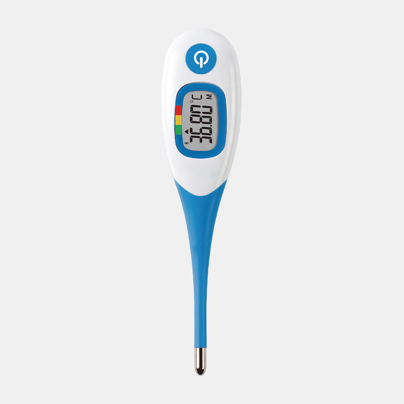 Termomet&euml;r oral dixhital i miratuar nga CE MDR me drit&euml; t&euml; pasme Bluetooth p&euml;r bebe dhe t&euml; rritur 