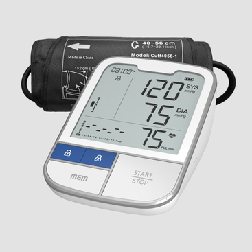 Extra Large Cuff Advanced Smart Blood Pressure Monitor með Bluetooth Valfrjálst DBP-6186