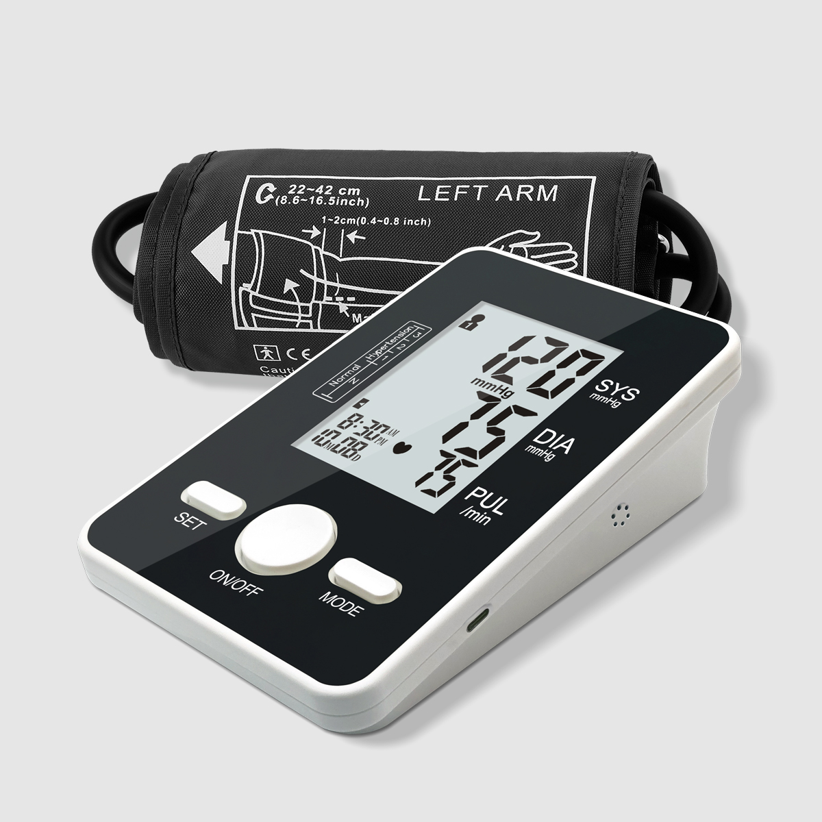 HomeCare Kompletament Awtomatiku Memorja Kbira Diġitali Upper Arm Monitor tal-Pressjoni tad-Demm DBP-13C2