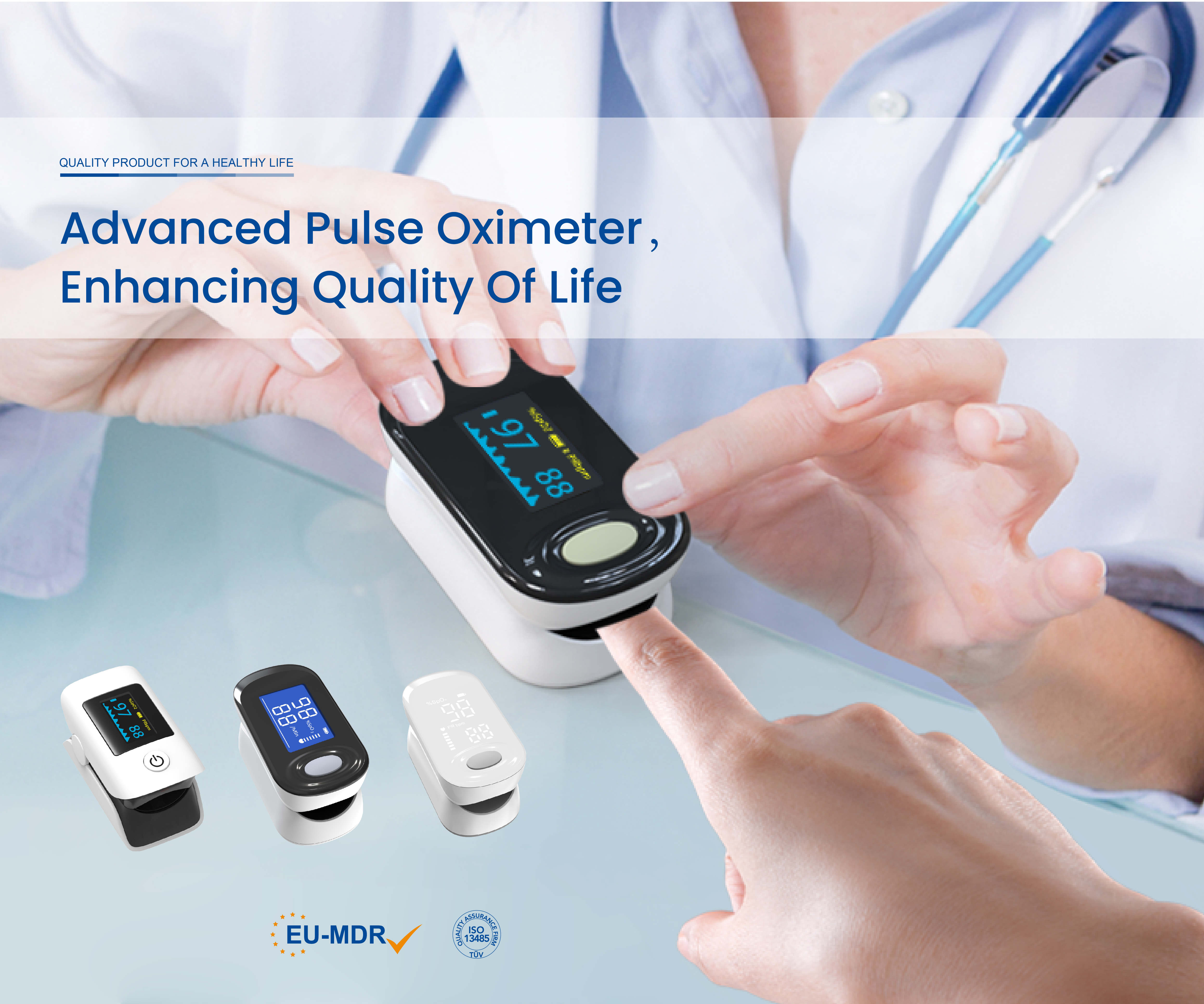 Fa'amalo i le Joytech Healthcare i le Ausiaina o le CE MDR Certification mo Fingertip Pulse Oximeters!