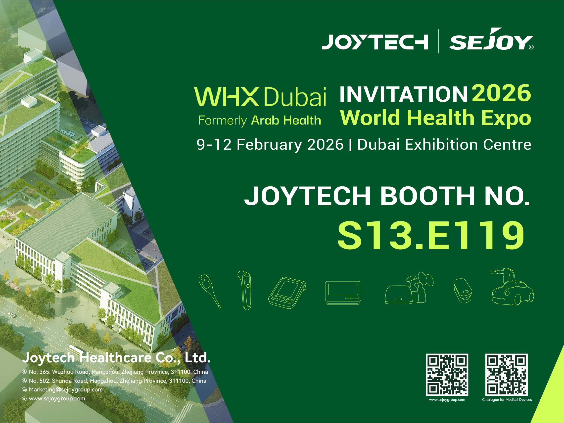 Joytech Healthcare představ&iacute; na WHX Dubai 2026 inovativn&iacute; produkty pro dom&aacute;c&iacute; zdrav&iacute;