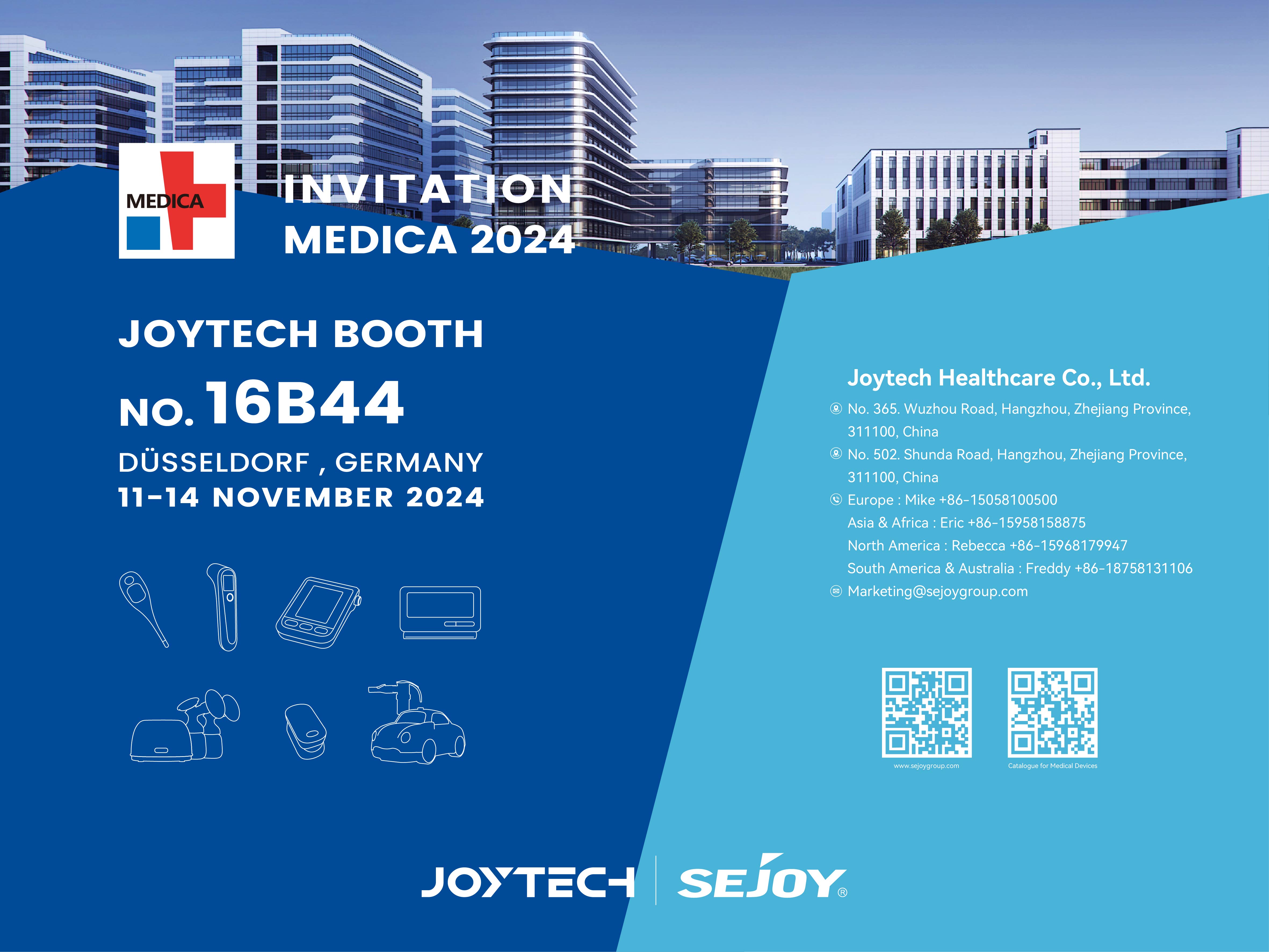 Joytech на MEDICA 2024: Представяне на иновации и прецизност в медицинските устройства
