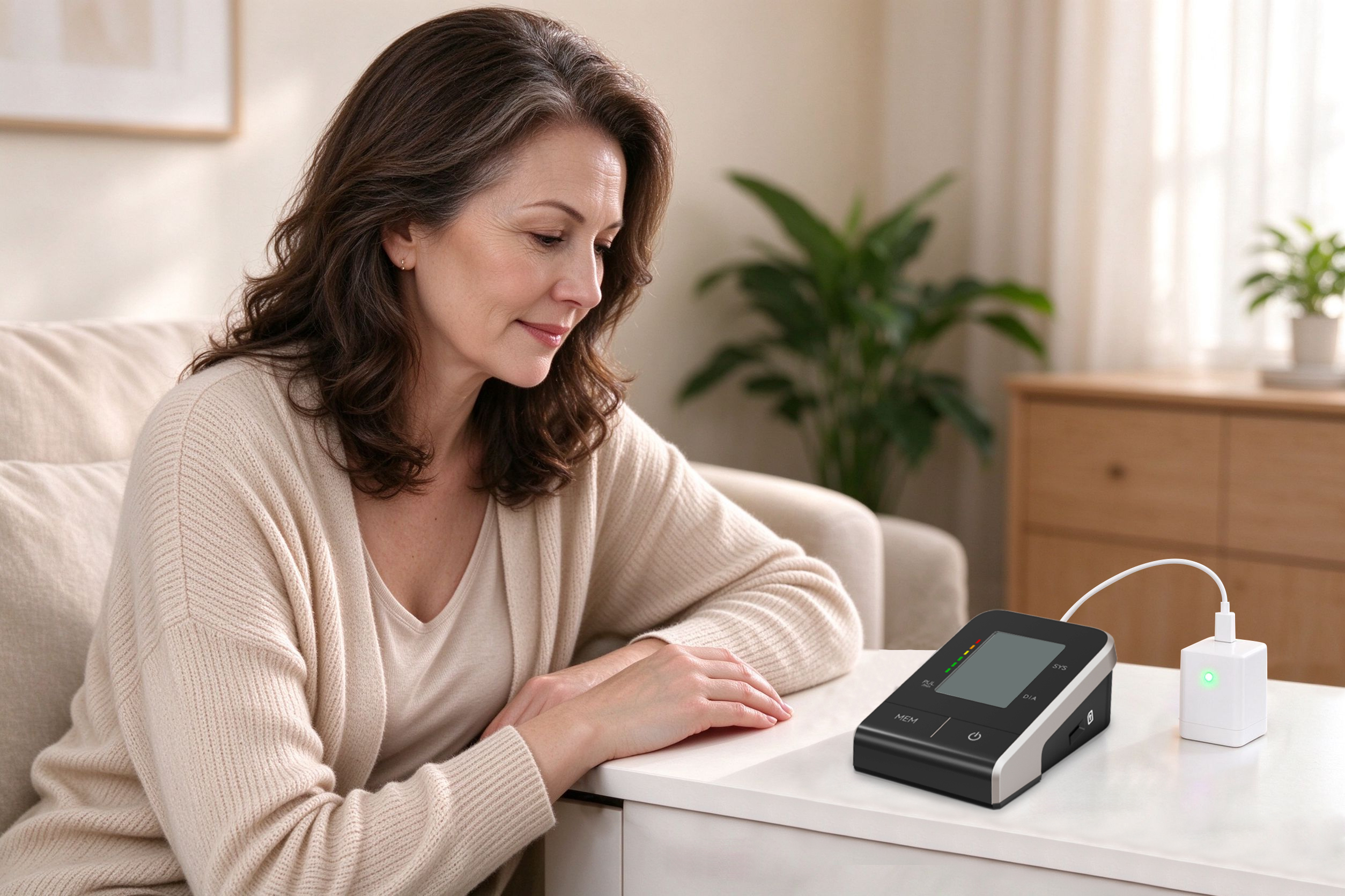 Monitores de presi&oacute;n arterial recargable ukat pilas recargables: Kawkhantix sostenibilidad ukax jaya pacha qullqimp phuqhaski